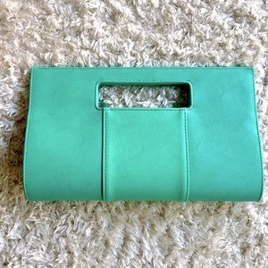 Charming Charlie Mint Green/Turquoise Clutch